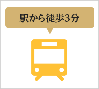 駅から徒歩3分